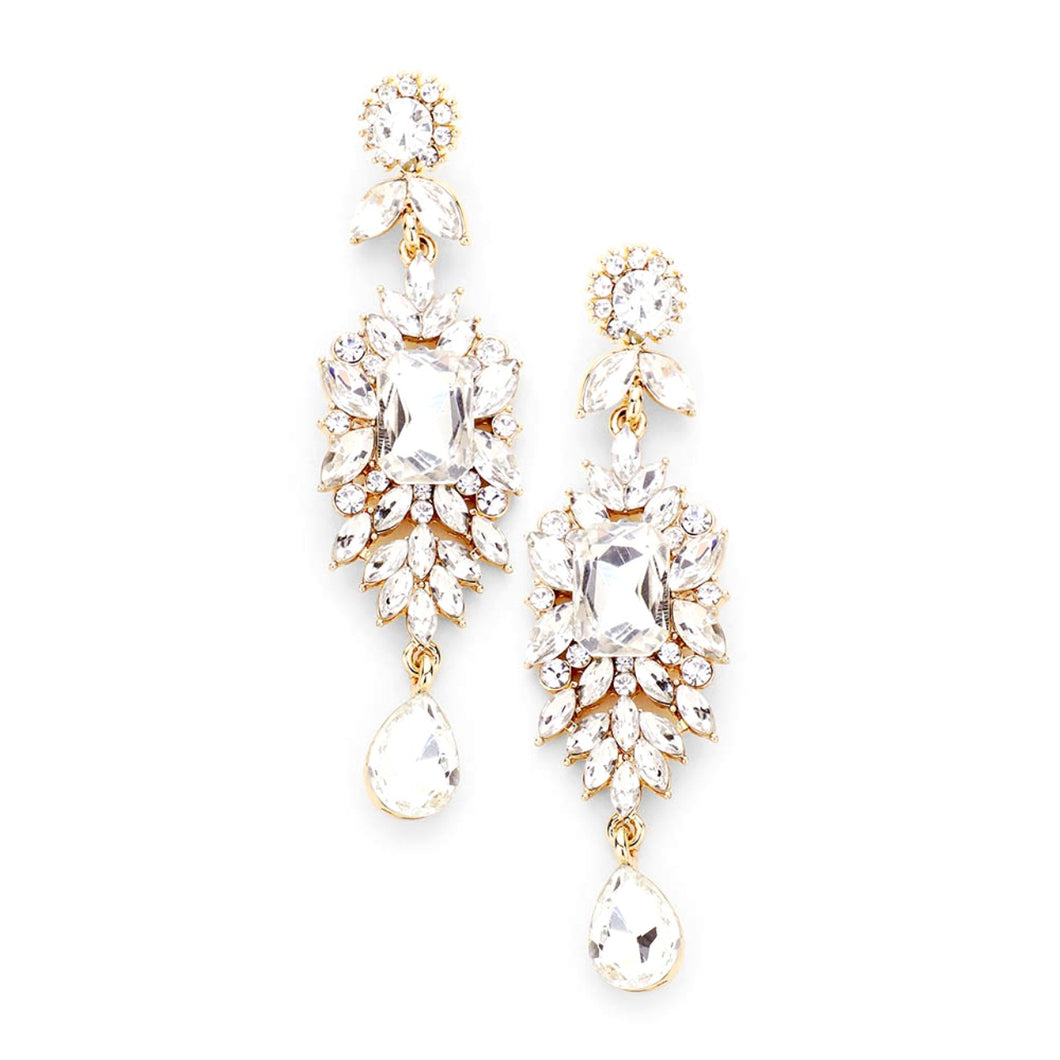 Crystal Rhinestone Bridal Earrings