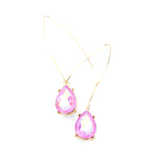 Load image into Gallery viewer, Lilac Teardrop Threader Earrings
