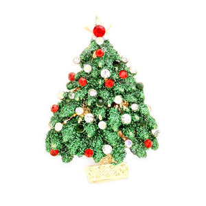 Green Christmas Tree Stretch Ring