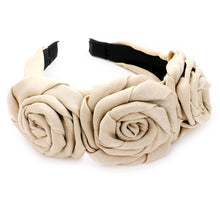 Load image into Gallery viewer, Taupe Floral Headband
