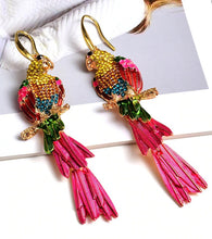 Load image into Gallery viewer, Tropical Parrot Earrings

