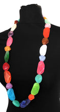 Load image into Gallery viewer, Chunky Multi-Coloured Long Bead Necklace
