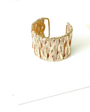 Load image into Gallery viewer, Gold Cuff Bangle Bracelet
