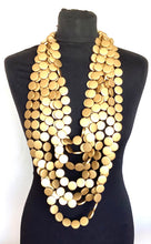 Load image into Gallery viewer, Over Sized Gold Bead Festival Statement Necklace
