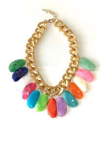 Chunky Bead Statement Necklace