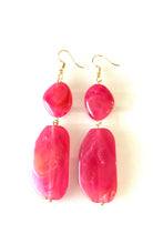 Load image into Gallery viewer, Pink Acrylic Bead Earrings
