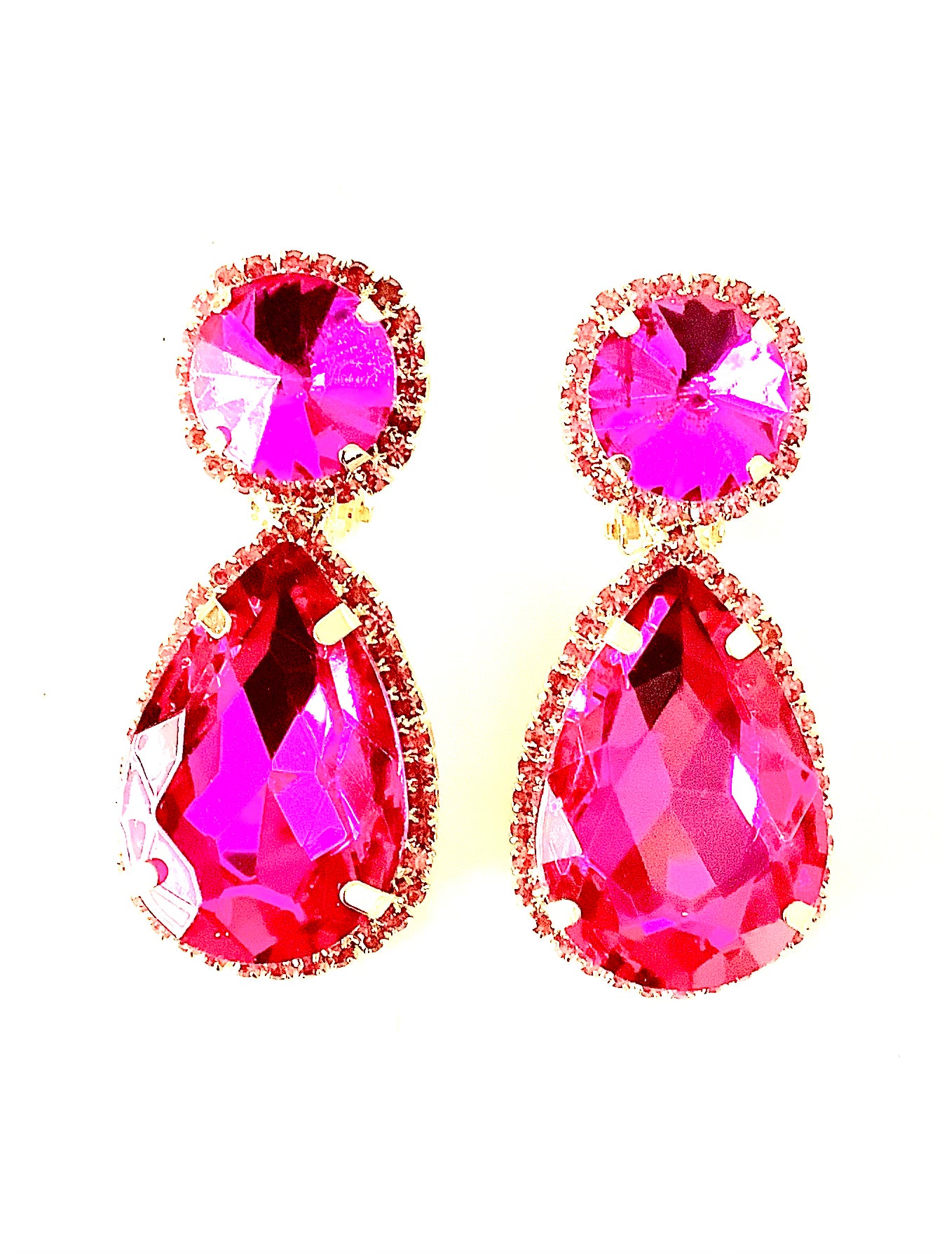 Cerise pink earrings discount