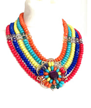 Load image into Gallery viewer, Bright Bead Statement Necklace
