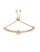 Load image into Gallery viewer, Gold Crystal Star Bracelet
