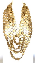 Load image into Gallery viewer, Over Sized Gold Bead Festival Statement Necklace
