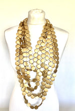 Load image into Gallery viewer, Over Sized Gold Bead Festival Statement Necklace
