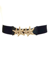Load image into Gallery viewer, Gold Starfish Stretch Belt
