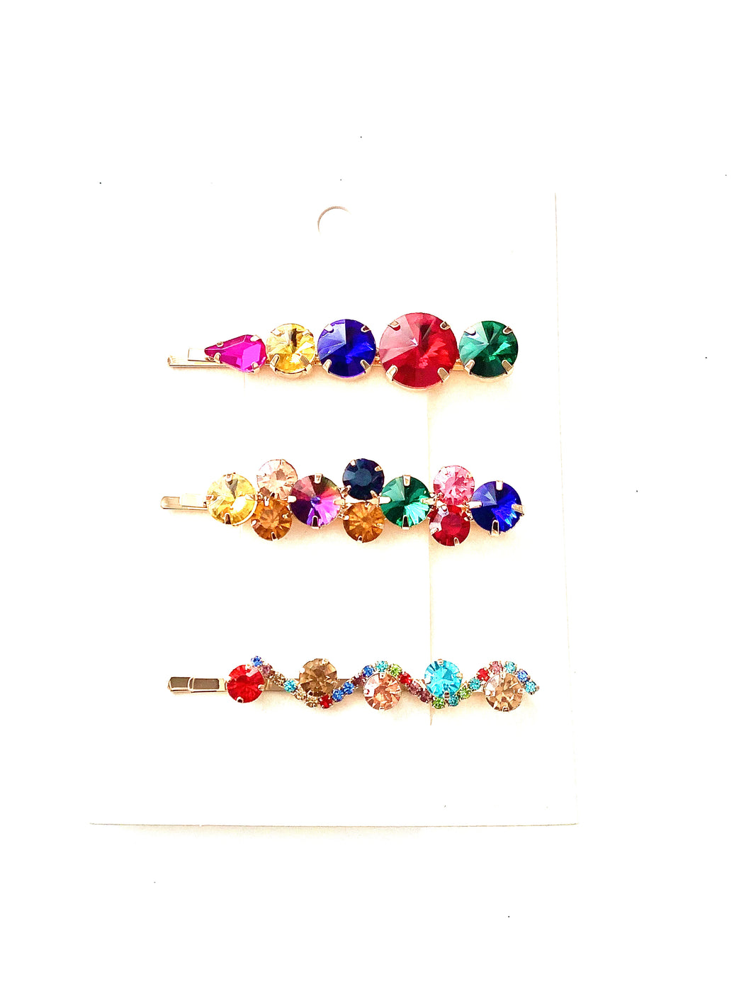 Set of 3 Jewelled Hair Clips