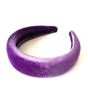 Load image into Gallery viewer, Purple Velvet Padded Headband
