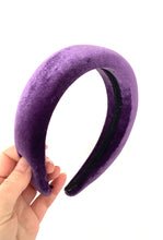 Load image into Gallery viewer, Purple Velvet Padded Headband
