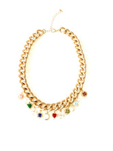 Load image into Gallery viewer, Mini Jewel Charm Chain Necklace
