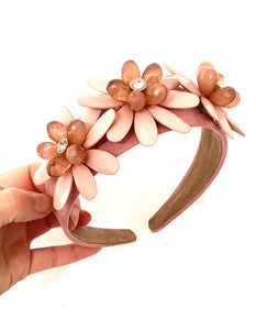 Dusky Pink Floral Headband