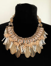 Load image into Gallery viewer, Beige Beaded Statement Necklace
