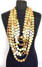 Load image into Gallery viewer, Over Sized Gold Bead Festival Statement Necklace
