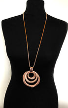 Load image into Gallery viewer, Rose Gold and Crystal Pendant Necklace
