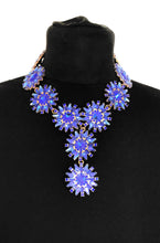 Load image into Gallery viewer, Royal Blue Jewelled Choker Necklace
