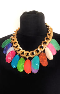 Chunky Bead Statement Necklace