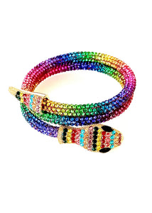 Rainbow Jewelled Snake Bracelet