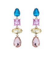 Load image into Gallery viewer, Pastel Jewelled Statement Earrings
