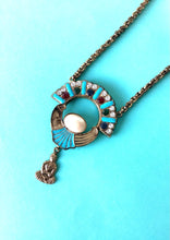 Load image into Gallery viewer, Vintage Turquoise Jewelled Buddha Boho Pendant Necklace
