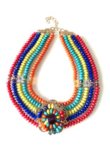 Load image into Gallery viewer, Bright Bead Statement Necklace
