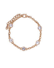 Load image into Gallery viewer, Gold and Crystal Stone Bracelet
