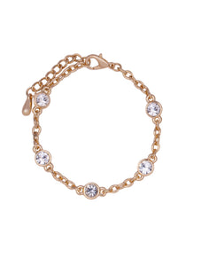 Gold and Crystal Stone Bracelet