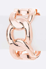 Load image into Gallery viewer, Chunky Rose Gold Chain Style Bangle
